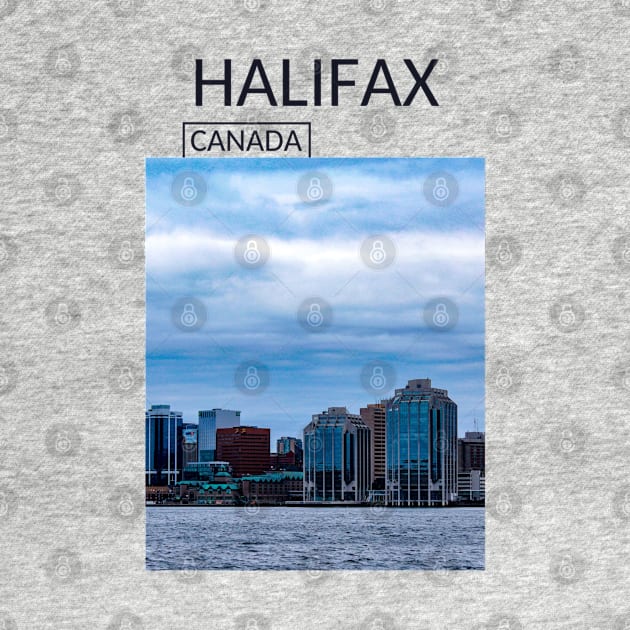 Halifax Nova Scotia Canada Skyline Cityscape Gift for Canadian Canada Day Present Souvenir T-shirt Hoodie Apparel Mug Notebook Tote Pillow Sticker Magnet by Mr. Travel Joy